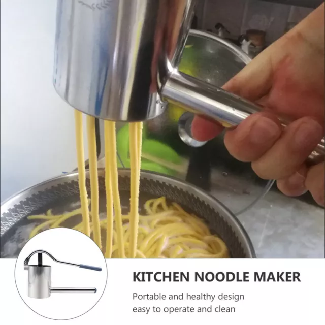 Stainless Steel Manual Noodles Press Machine Pasta Maker Spiralizer Kitchen-DC 2