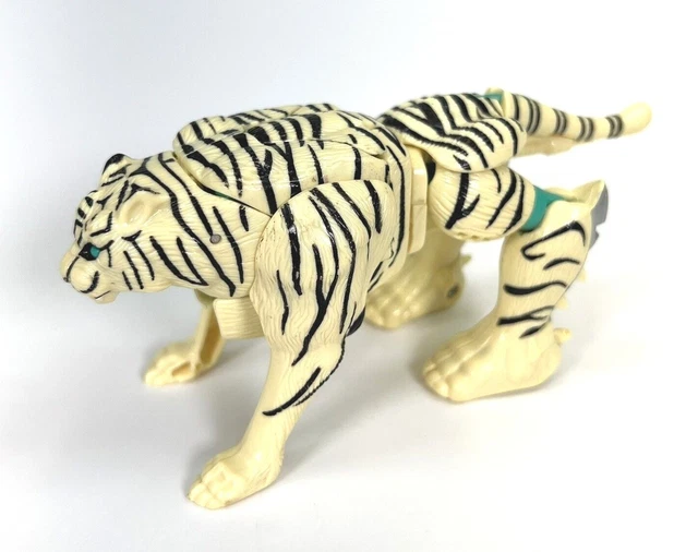 HASBRO TRANSFORMERS BEAST Wars Tigatron White Tiger 1995