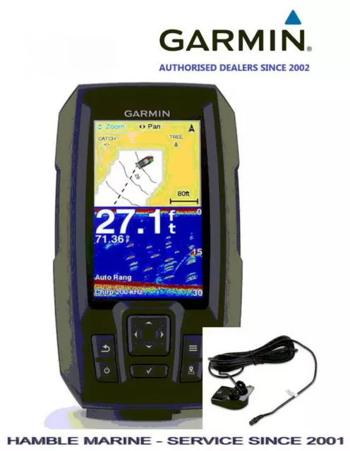 Garmin 4.3" STRIKER Plus 4 Colour Sonar Fish Finder GPS + Dual-Beam Transducer