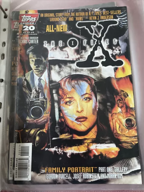 The X-Files Vol 1 #20 Topps Comics 1996 "Family Portrait - Part One"