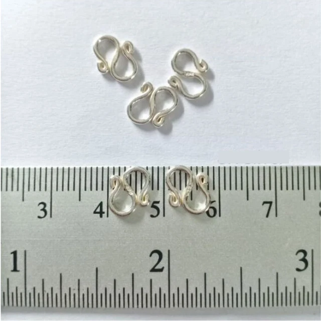 925 Silver Hooks 8mm Hanging Amulet Pendant 9 pcs