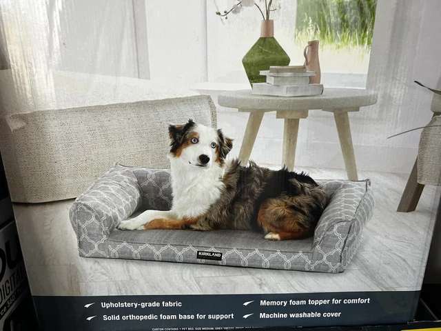 Jumbo Orthopedic Dog Bed Extra Large Pet Dog Bolster Sofa Bed Removable Cover