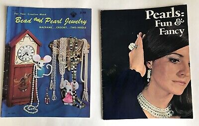 1971 Perls: Fun & Fancy/Bead & Pearl folleto para hacer joyas instrucciones