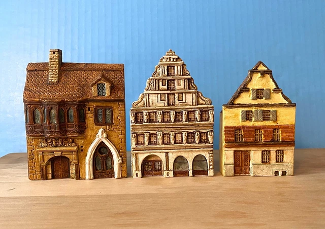 Gault Lot 3 rare miniature houses France Belgium building J.Carlton wargame 15mm
