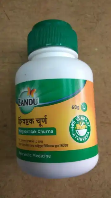 Zandu Hingvashtak Churna/100% Natural/Pure Ayurvedic And Herbal Supplement