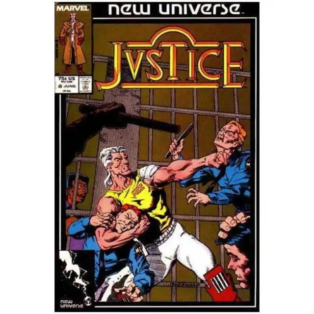 Justice (1986 series) #8 in Very Fine + condition. Marvel comics [j!