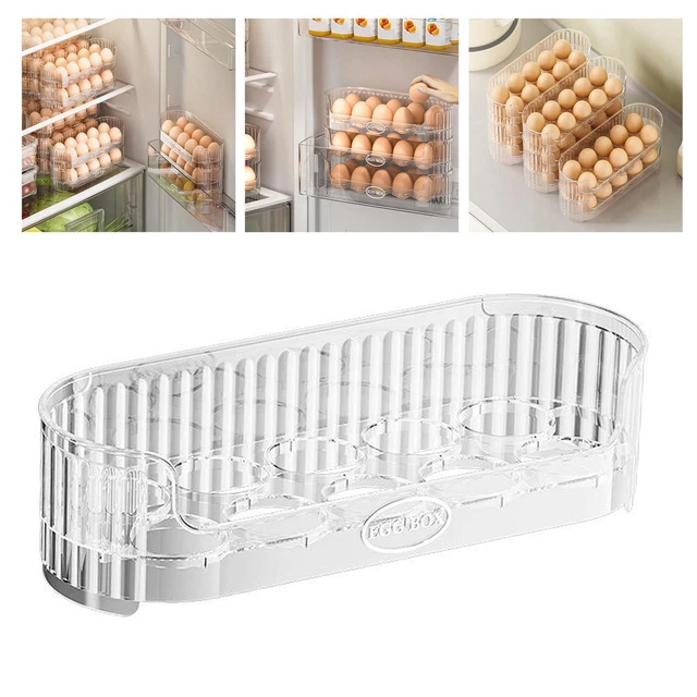 Conteneur à œufs Pour Réfrigérateur - Lot De 3 Tiroirs Empilables, Plastique, Rangement Pratique