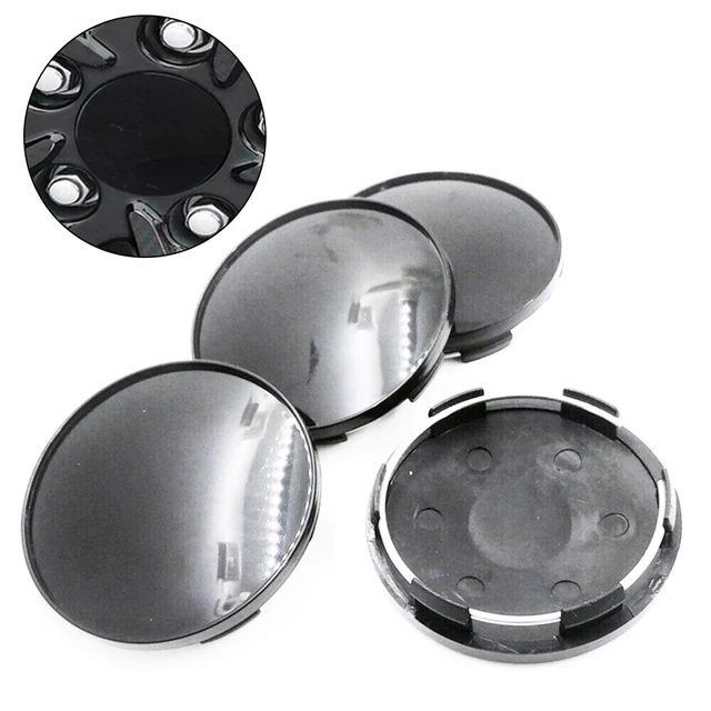 4Pcs 68mm Wheel Center Hub Cap Cover Dust-Proof No Badge Emblem Car Parts Grey 2