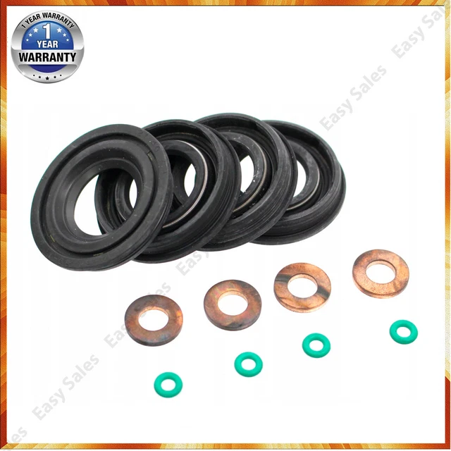 Kit Joints Injecteur 1.6 HDi - 4 Joints Toriques, Carénages, Rondelles Cuivre, Compatible Berlingo C2 C3 C4 - 8