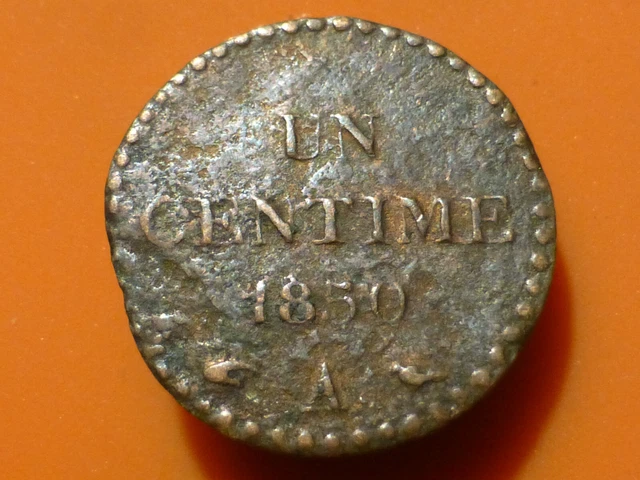 Un Centime - Dupre - 1850 A - Rare & Qualite Ab !