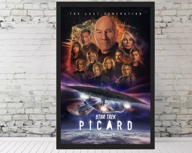 Star Trek Picard movie poster Patrick Stewart - 11x17" FRAMED Trendy Poster