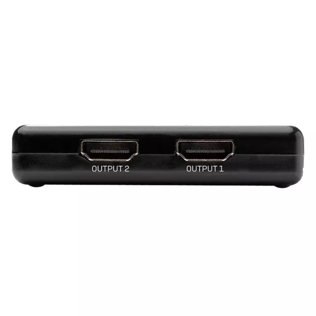 LINDY 38357 Compact ,black grey,2 Port HDMI 10.2G Splitter