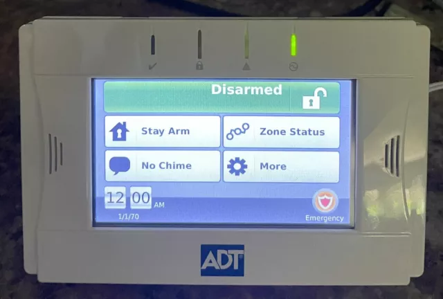 Teclado LCD ADT WT5504-433 con soporte alarma de seguridad y transformador de potencia probado