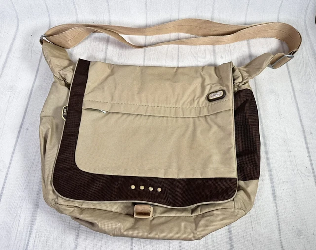 TUMI T-Tech Messenger Large Crossbody Laptop Carry Bag Khaki Brown