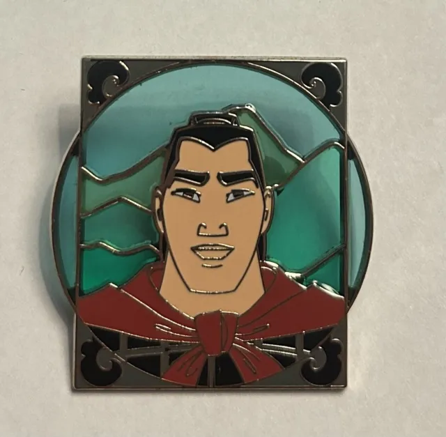 Disney - Royalty Mystery Reveal Conceal - Stained Glass Pin - Li Shang - Mulan