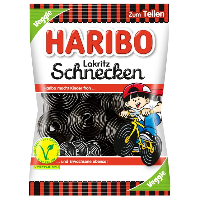 Haribo Liquirizia Lumache Il Radice di Liquirizia Classico Veggie