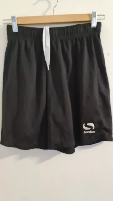 A30 very nice sondico sweat shorts gym active black 13yrs football running