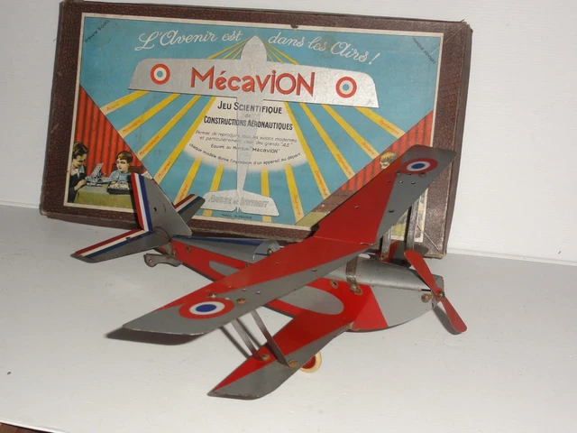 Pneu / Roue Ancienne Pour Jouet Avion - Martinan & Larnaude ? - Caoutchouc Et Tôle