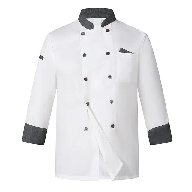 CHEF CLOTHES PROFESSIONAL Jacket Doublebreasted Uniform Coat with