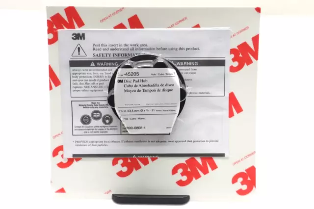 3M Disc Pad Hub 45205 2-1/2 for Angle Grinder Rotary Sander 5/8-11 Internal