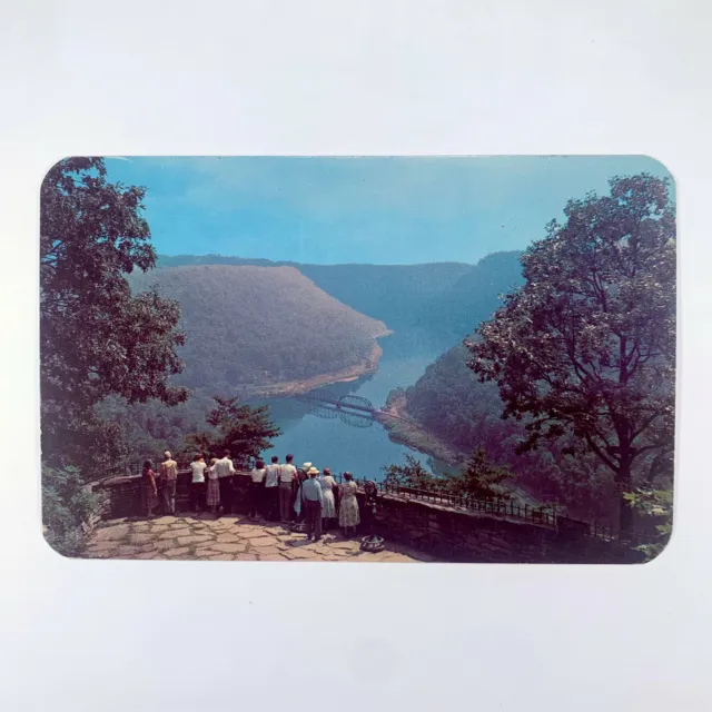 Postcard West Virginia Hawks Nest WV New River Gorge 1960s Unposted Chrome