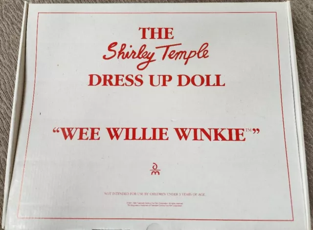 The Shirley Temple Dress Up Doll Wee Willie Winkle
