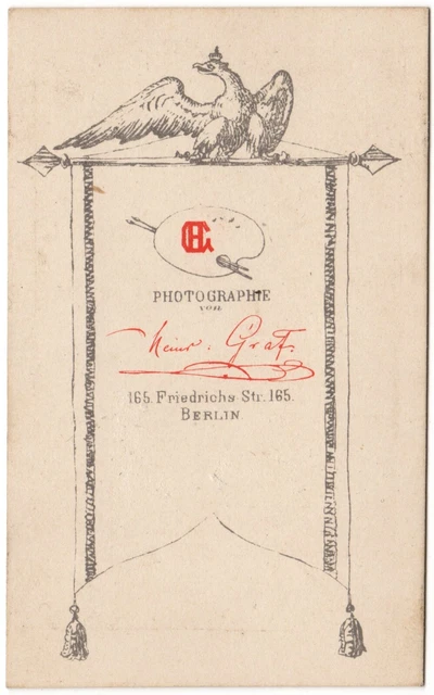 CDV Foto Offizier mit Ordensspange, Garde-Regiment Berlin, Feldzug 1870/71 2