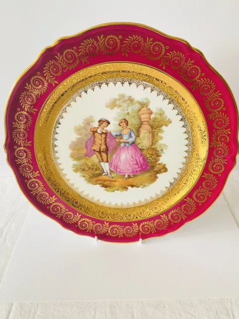 Vintage Limoges La Reine Bavaria Porcelain Plate