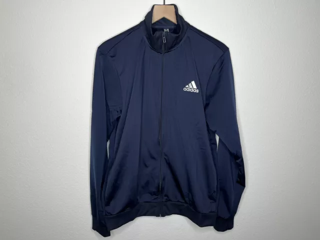 Adidas Mens Blue Essential Legend Linear Tricot 2-Pc Tracksuit Size XL NWT