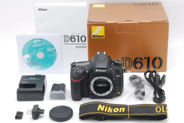 TOP MINT Nikon D610 24.3 MP Digital Camera Black Shot 479 only in Box 1day Ship