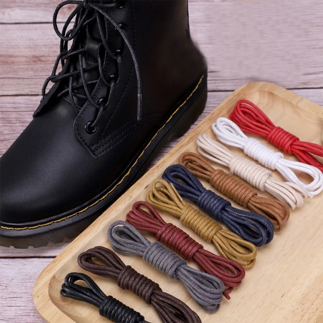 Lacci scarpe lacci per scarpe accessori colore corda spessa cotone cera lacci piatti