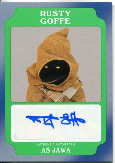 Star Wars Rogue One Mission Briefing Autograph Card Rusty Goffe as Jawa