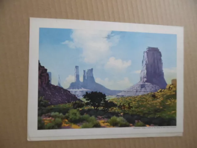 Vintage Fred Harvey Santa Fe Railway Super Chief Dining Car Menu Monument Valley