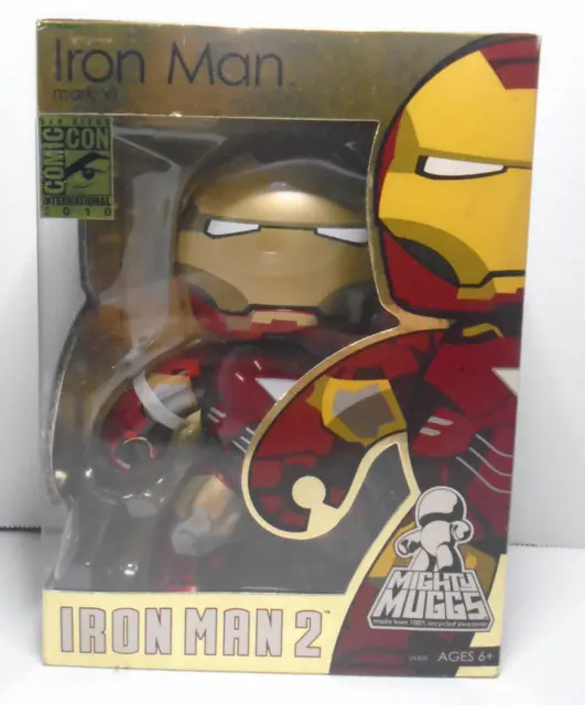 Nib Marvel Mighty Muggs Iron Man 2 Mark Iv Figure Hasbro Sdcc 2010