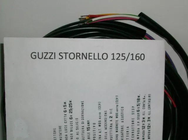 Impianto Elettrico Electrical Wiring Moto Guzzi Stornello 125/160