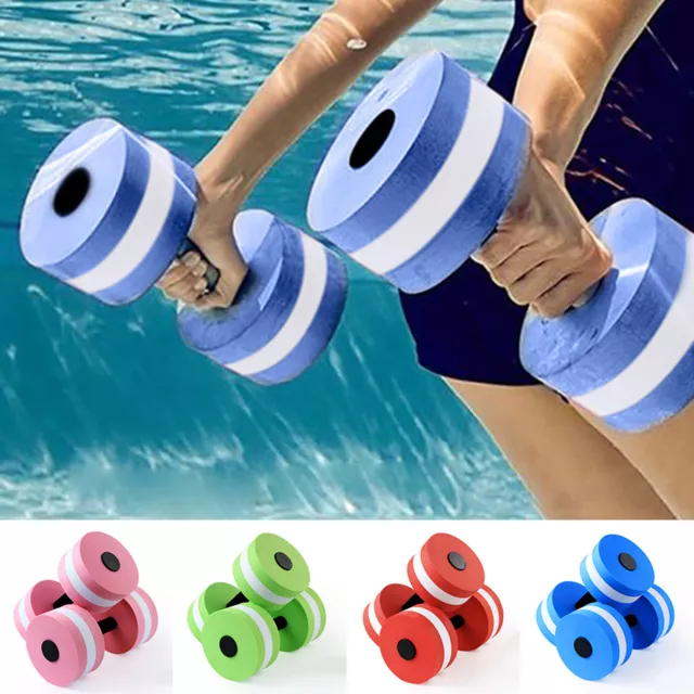 2Pcs Water Weight Workout Aerobics Dumbbell Barbell Aqua-Fitness Swimming