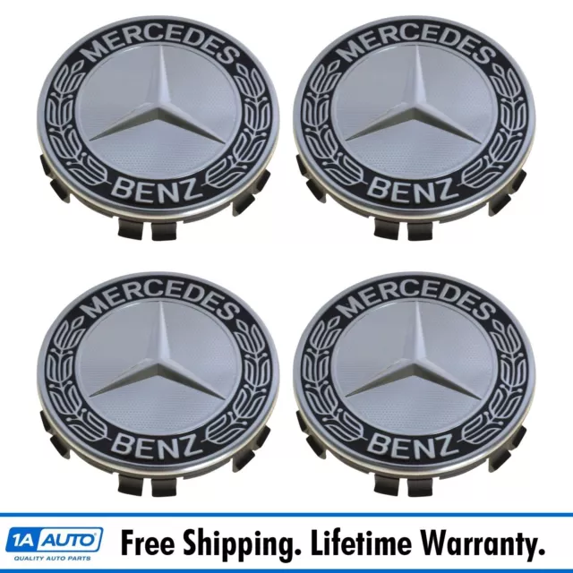 Factory Mercedes Benz Black Center Cap Forged Wheels OEM C63 S65  00040011009283