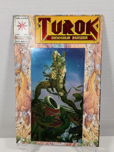 Turok : Dinosaur Hunter : Vol. 1 - #1 Valiant Comic - Embossed Foil