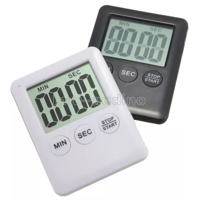 Large LCD Digital Kitchen Cooking Timer Count-Down Up Clock Loud Alarm Magnetic