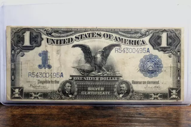 1899 $1 Black Eagle Silver Certificate Fr . 236 Free Shipping