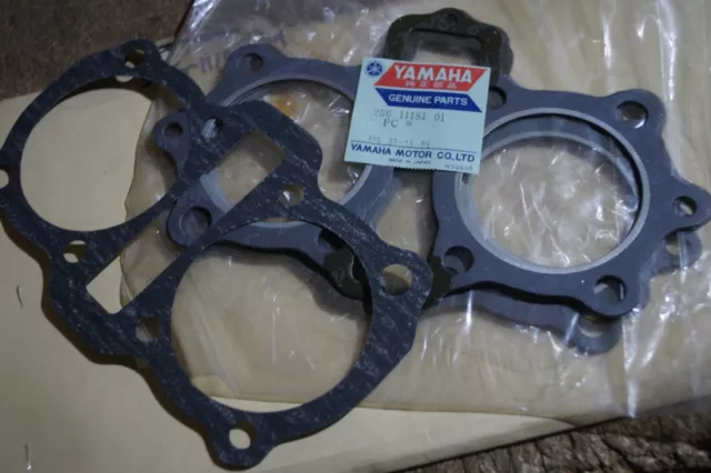 Yamaha Xs1 Xs1B Cylinder Head And Base Gaskets  256-11181-01 Genuine  Nos