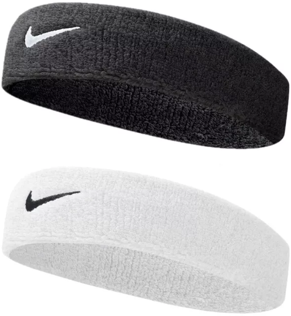 ✅NIKE SWOOSH Stirnband Schweißband Headband Kopf Haar Fitness Joggen Sport