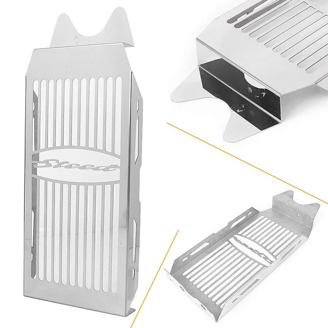 Moto Radiator Grille Grill Guard Cover for Honda Shadow VLX 600 88-07 Silver