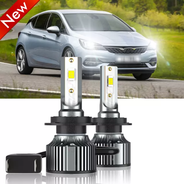 For Vauxhall Astra MK7 2016-On 2x H7 LED Headlight Bulbs Low Beam Bright White