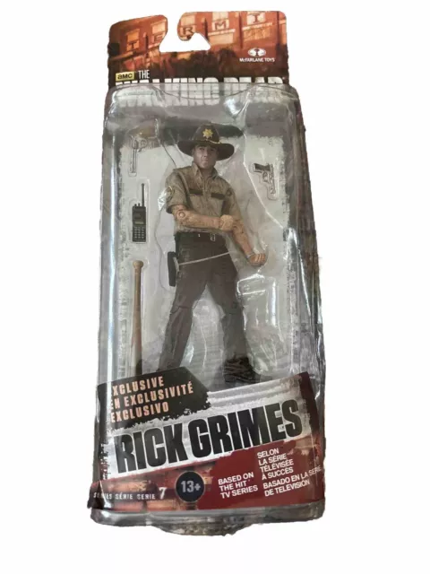 The Walking Dead Rick Grimes Mcfarlane Action Figure Series 7 New Exclusive