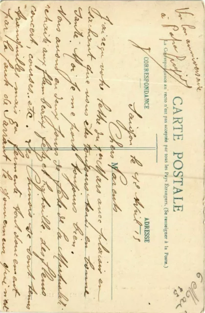 CPA AK Saigon Behaine Signer, Eveque d'Adran VIETNAM-INDOCHINA (840322)