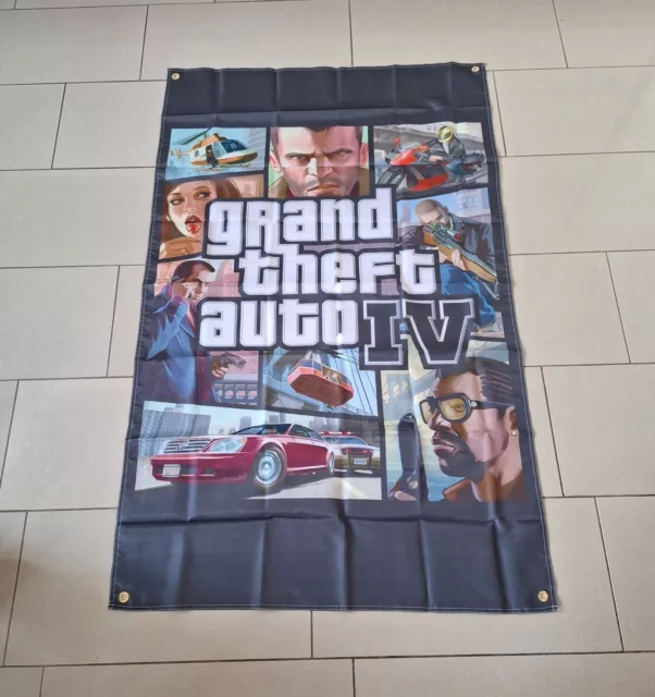 Grand Theft Auto 4   Flag/Poster/Banner/Merchandise/Deko/Gaming/GTA/IV/Nico