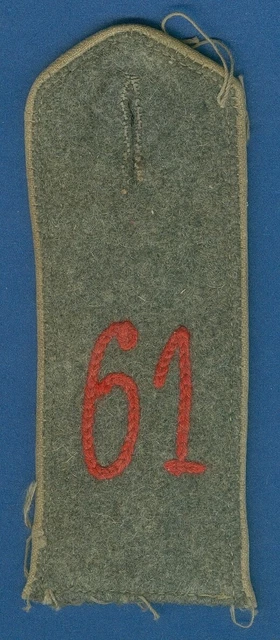 Imperial German Shoulder Strap 61st Infantry Regiment World War I