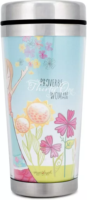 Dicksons Proverbs 31 Woman Blue Sky Sketch 16 Oz. Stainless Steel Insulated Trav