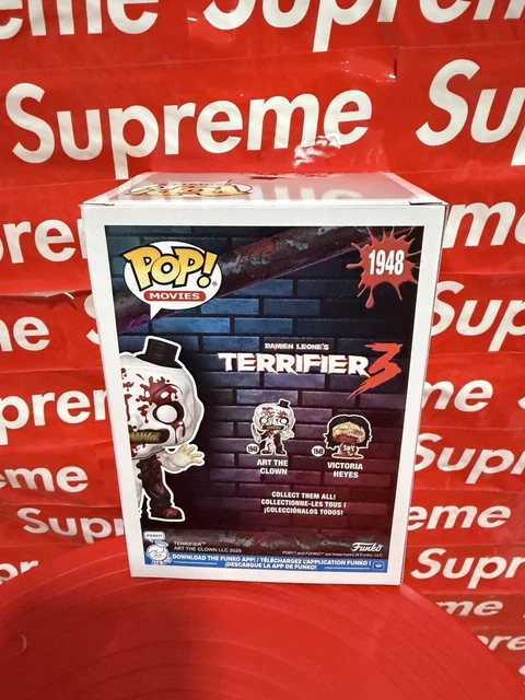 FUNKO POP! TERRIFIER 3 Art the Clown Bloody #1948 - EE Exclusive £14.26 ...